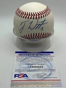 Ty Wigginton Mets Pirates Rays Astros Signed Autograph Official Baseball PSA DNA - Picture 1 of 2