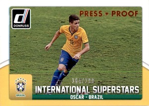 2015 Donruss International Superstars Press Proof Bronze #36 Oscar /299