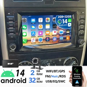 DAB+ Android 14 Autoradio GPS Carplay Für Mercedes-Benz Vito Viano W639 2006-14 - Bild 1 von 21