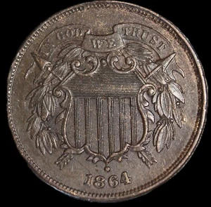 1864 2C Large Motto BN - JAM170 - Picture 1 of 2