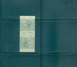 Grenada - Sc# 23a. 1883 Victoria 4p Tete-Beche. MAI INCERNIERATO. $37,50++++. - Foto 1 di 1