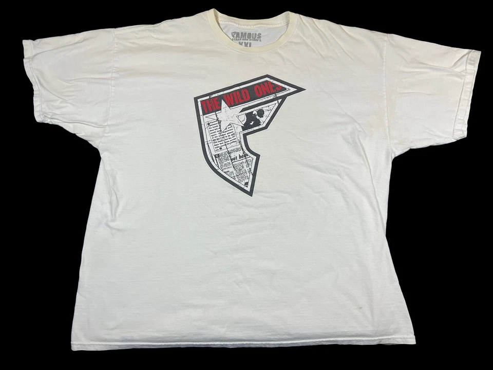 Camiseta blanca Famous Stars and Straps x The Wild Ones años 2000 talla XL Foto 1 de 4