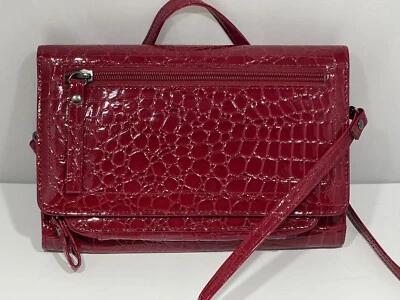 Porta-Cartão de Crédito Bolsa Buxton Pequena Couro Sintético Ombro Clutch - Imagem 1 de 4