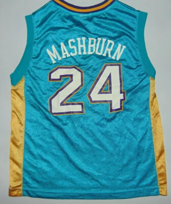 Camiseta NBA Jamal Mashburn New Orleans Hornets Baloncesto NIÑOS Juventud Mediana 10/12 Foto 1 de 4