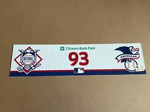 PHILLIES~2022 PIATTO AUTENTICO SPOGLIATOIO VISITA #93 YIMI GARCIA SGA - Foto 1 di 3