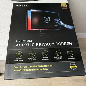 VINTEZ Universal Acrylic 17” - 19” SQUARE (5:4)  Computer Privacy Screen Filter - Picture 1 of 5