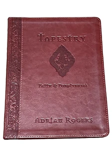 Tapestry Faith and Forgiveness Adrian Rogers Leather Journal Devotional 2013 - Imagen 1 de 7