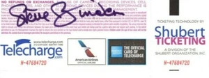 Steve Binder Signed Autographed Theatre Ticket - Picture 1 of 2
