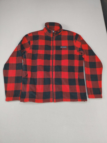 VETEMENTS Columbia Pile Uomo Grande Rosso Bufalo Plaid Gorpcore Outdoor Cabincore Morbido