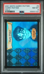 Harry Potter Holo Rare Base Set 2001 WOTC Harry Potter #8 PSA 8 - Picture 1 of 2