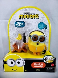 Mattel Minions: The Rise of Gru ~ Loud N Rowdy BOB ~ Talking Action Figure - Imagen 1 de 3