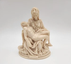 Vintage PIETA Sculpture Mary & Jesus Religious Statue Sculptor A. Santini Italy - Picture 1 of 14