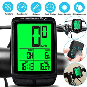 Funk Fahrradcomputer LCD Fahrrad Tachometer Radfahren Kilometerzähler kabellos~ - Bild 1 von 22