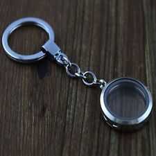 Chic 25mm Floating Charms Glass Locket Keychain Magnetic Keyring Living Memory~~