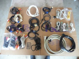 phone, TV, stereo, computer  cables 27 pcs old and new  LOT -  good - Picture 1 of 14