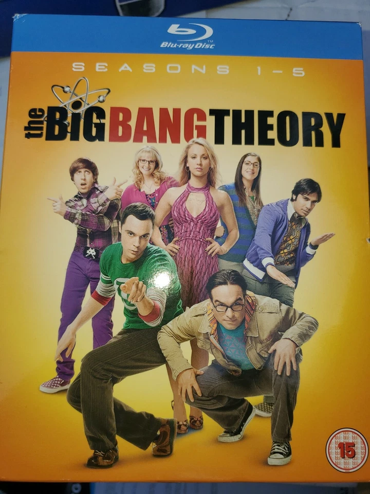 New The Big Bang Theory Seasons 1-5 Blu-Ray Disc Box Set Free Shipping! - Image 1 of 1