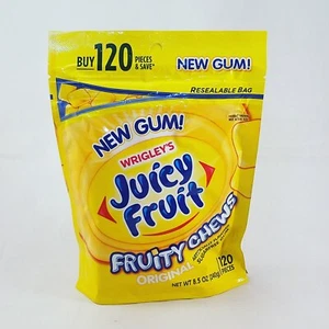 Goma sin azúcar JUICY FRUIT Fruity Mastica - 8,5 oz - 120 piezas - sabor original - Imagen 1 de 1