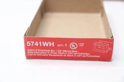 Caja de interruptores y receptáculos Legrand blanca serie 500/700 5741WH Foto 1 de 4