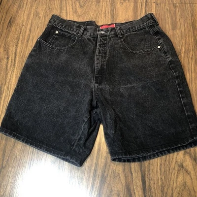 "Pantalones cortos vaqueros Venezia Mom de colección para mujer talla 18 negros de mezclilla 5 bolsillos EE. UU. 34x7""" Foto 1 de 4