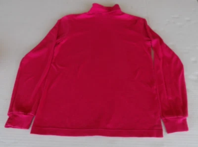 Blusa térmica Bogner S camada base de esqui gola alta algodão rosa manga longa EUA - Imagem 1 de 4