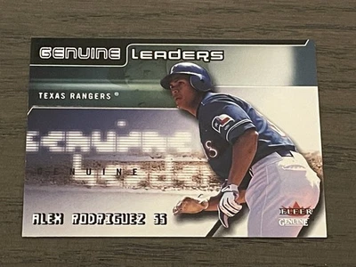 2002 Fleer Genuine Genuine Leaders Alex Rodriguez #GL3 Texas Rangers - Image 1 of 2