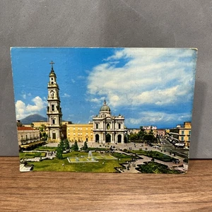 CARTOLINA COLORI VINTAGE COLLEZIONE RICORDO DEL SANTUARIO DI POMPEI - Foto 1 di 2