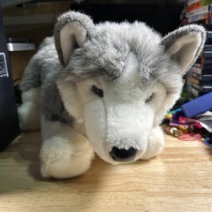 Vtg Douglas PURINA NADIA Husky Dog Plush  w/ Green Collar Stuffed Animal | RARE! - Picture 1 of 13