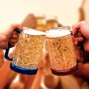 Kunststoff Doppelschicht Gelbecher Doppelwandig Gel Frosty Gefrierschrank Eisbecher Klar;' - Bild 1 von 23