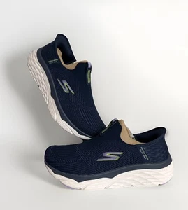 Skechers Max Cushioning Smooth Slip Ins Navy Comfort Womens Size 9 / SN 128571 - Picture 1 of 13