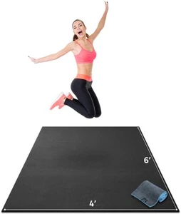 Premium Large Exercise Mat – 6' x 4' x 1/4" Ultra Durable, Non-Slip, Workout ... - Picture 1 of 8