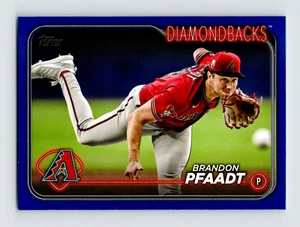 2024 Topps #664 Brandon Pfaadt Retail Blue Arizona Diamondbacks - Imagen 1 de 2
