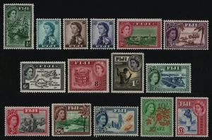 Fiji 1954 - Mi-Nr. 124-138 ** - MNH - Reina Isabel II - Imagen 1 de 2