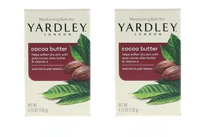 Yardley Cocoa Butter Bath Bar, 4.25 oz Pack of 2 - Picture 1 of 1