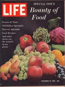 Life Magazine November 23 1962 Birthday The Bounty of Food VG 050316DBE - Imagen 1 de 1
