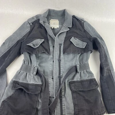 Anthropologie Hei Hei Chaqueta Anorak con Volantes Mujer Pequeña Militar Steampunk Foto 1 de 4