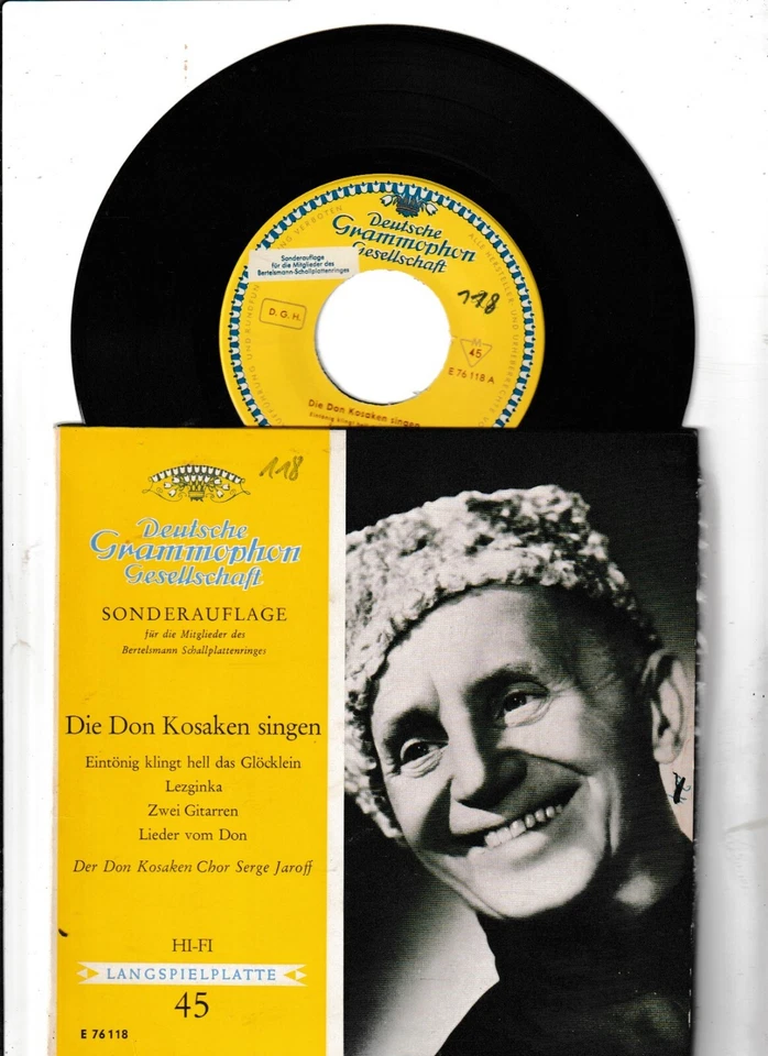 Der Don Kosaken Chor Serge Jaroff - Abendglocken/Stenka Rasin, 7" Single Vinyl - Bild 1 von 1
