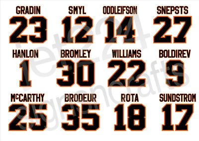 Vancouver Canucks DECAL/STICKER 1980s Gradin Smyl Snepsts Brodeur Williams Rota+ - Image 1 of 4