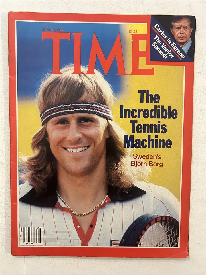 1980 revista Time WIMBLEDON US Open sin etiqueta BJORN BORG The Tennis Machine Foto 1 de 1