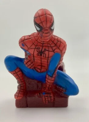 Винтажная пластиковая резиновая фигурка Человека-паука 1995 Marvel 2,5 дюйма - Изображение 1 из 4