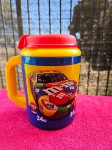 Mobil 1 Nascar 34oz M&M's CocaCola Insulated Refillable Cup ( mms mm's m&ms ) - Picture 1 of 6