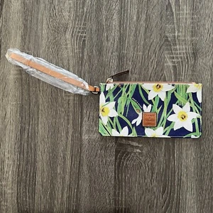 Dooney and Bourke Daffodil Blue Wristlet - Picture 1 of 9