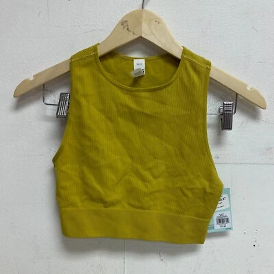 DSG Mujer Soporte Bajo Cuello Alto Brami Natación Top Arraigado Amarillo DAW12710 Nuevo Foto 1 de 4