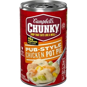 Sopa gruesa Campbell's, sopa de pastel de pollo estilo pub, lata de 18,8 oz - Imagen 1 de 8