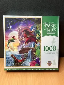 Master Pieces Fairy Tales Peter Pan 1000 Piece Jigsaw Puzzle + Bonus Poster - Picture 1 of 4