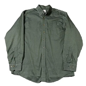 brooks brothers Hemd Herren Large Grün Gestreift Langarm Button Down Preppy - Bild 1 von 6