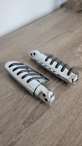 Chrome Rubber Passanger Foodpeg set Yamaha xv750 1000 1100 virago - Picture 1 of 6