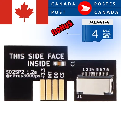 SD2SP2 Nintendo Gamecube MicroSD Adapter Reader Serial Port 2 XENO MOD GC LOADER - Image 1 of 2