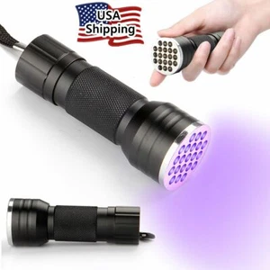 UV Flashlight Black Light Ultraviolet Detector Insp Dog Urine Pet Stains Bed Bug - Picture 1 of 12
