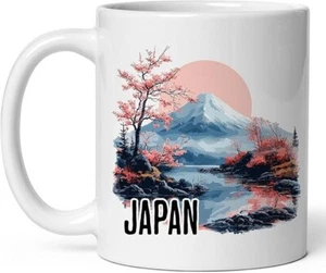 Japan Ceramic Mug – Unique Travel Coffee Cup Gift with Japanese Style for Home - Picture 1 of 2