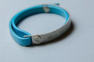 New BALENCIAGA Bracelet Light Blue Silver No Box for Unisex Accessory - Picture 1 of 4
